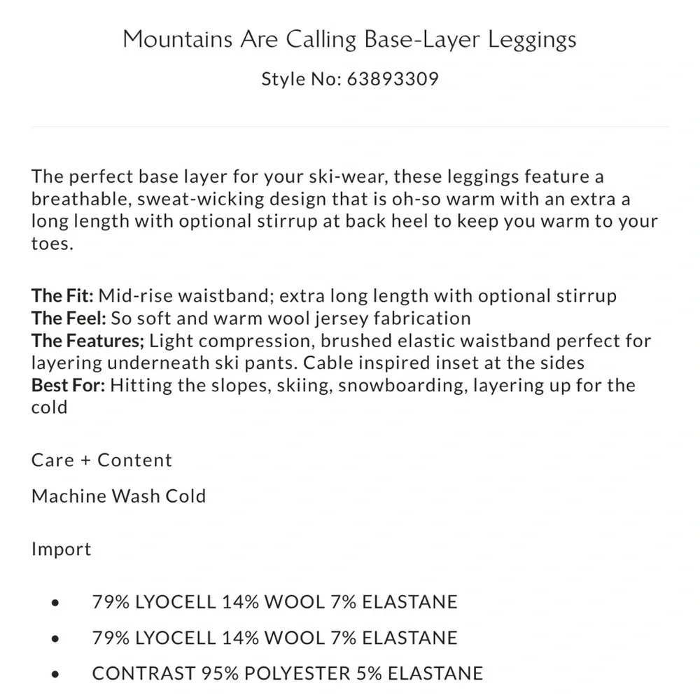 FP Movement Mountains Are Calling Base-Layer Leggings